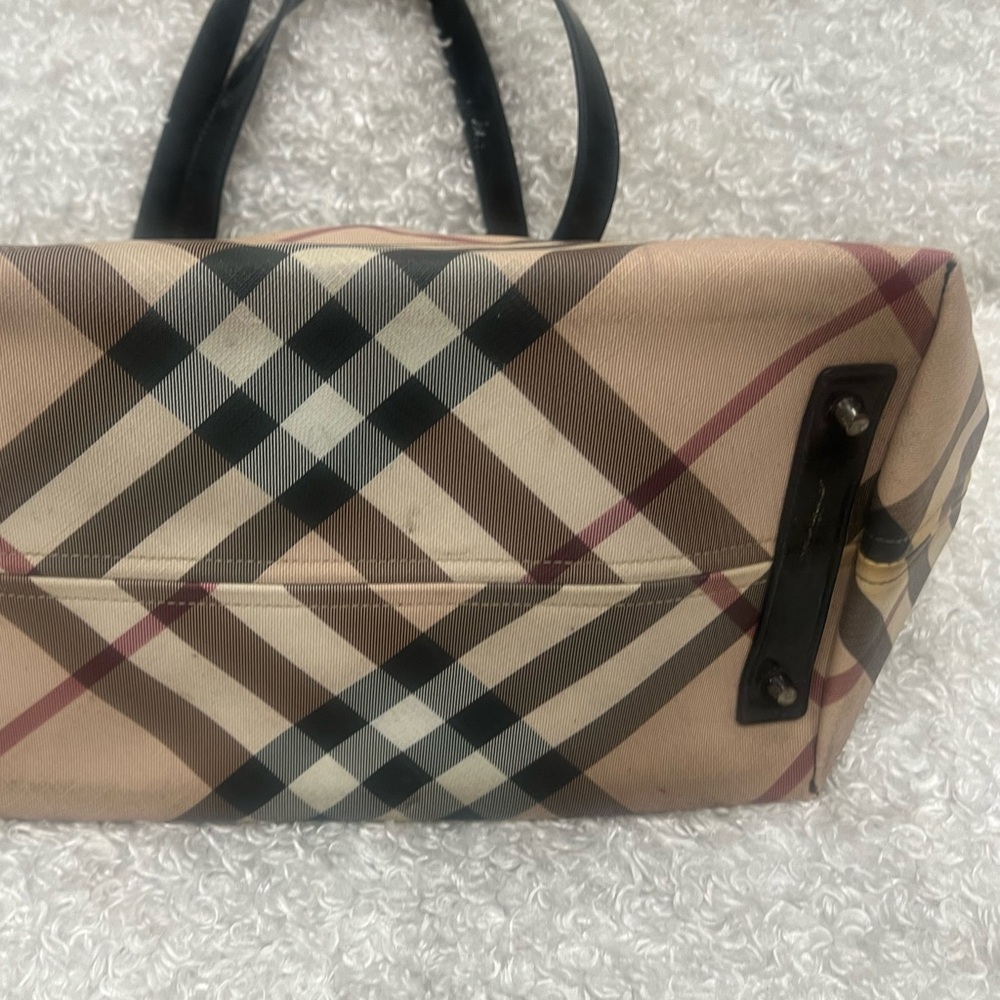 Burberry Nova Check Canvas Coated Tote Bag - Picture 11 of 16